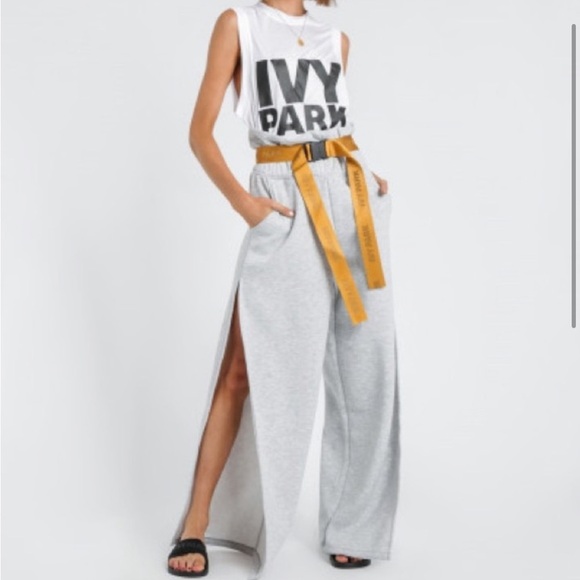 IVY PARK Beyoncé Yellow Logo Tape Buckle Belt NEW - Picture 2 of 8